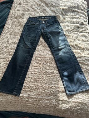 American Eagle Outfitters Men’s Dark Blue Bootcut Jeans